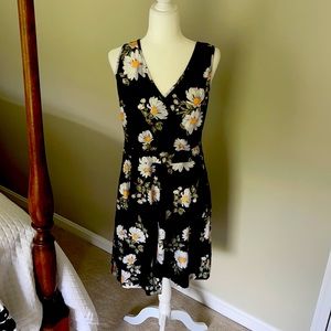 Women’s summer flare tank dress with pockets - XL